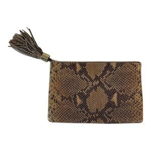 G.I.L.I. Elegant Snake Print Clutch with Zipper - NWOT